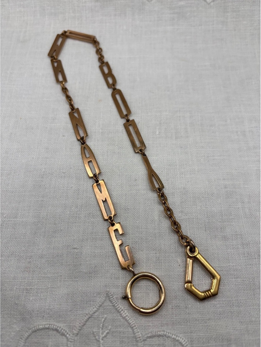 Antique Kreisler 12k Yellow Gold Filled Sale Sample Watch Chain (15.5" Inches)